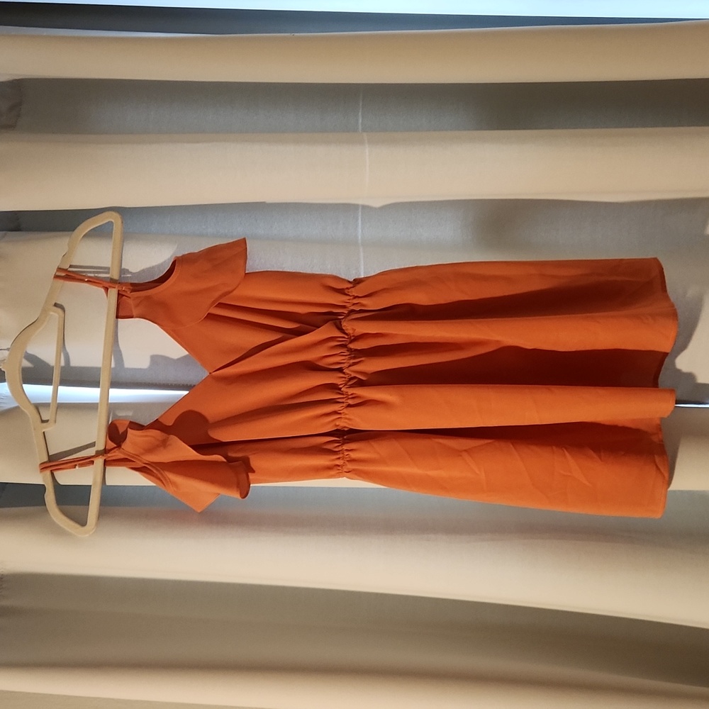 Tobi Off the shoulder coral dress - size S
